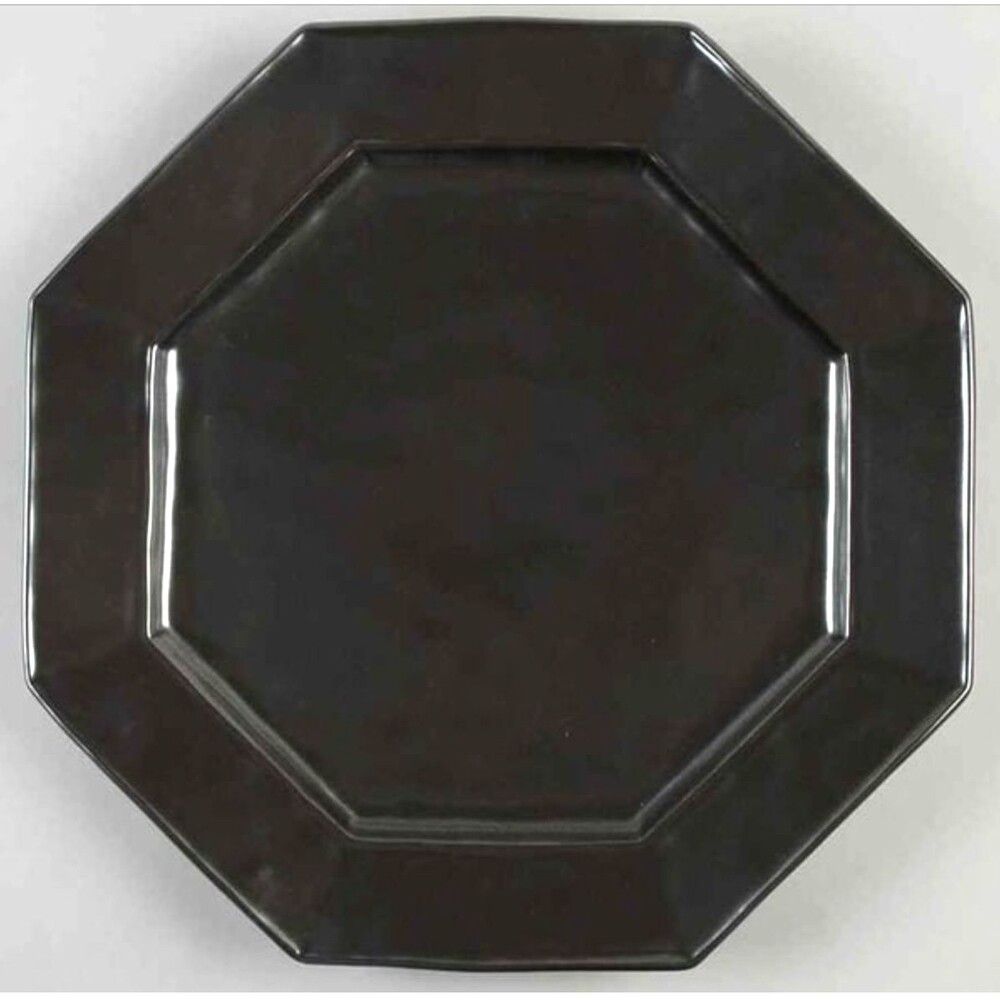 Juliska Pewter Stoneware Large 13.5" OCTAGONAL SERVING PLATTER Charger Plate
